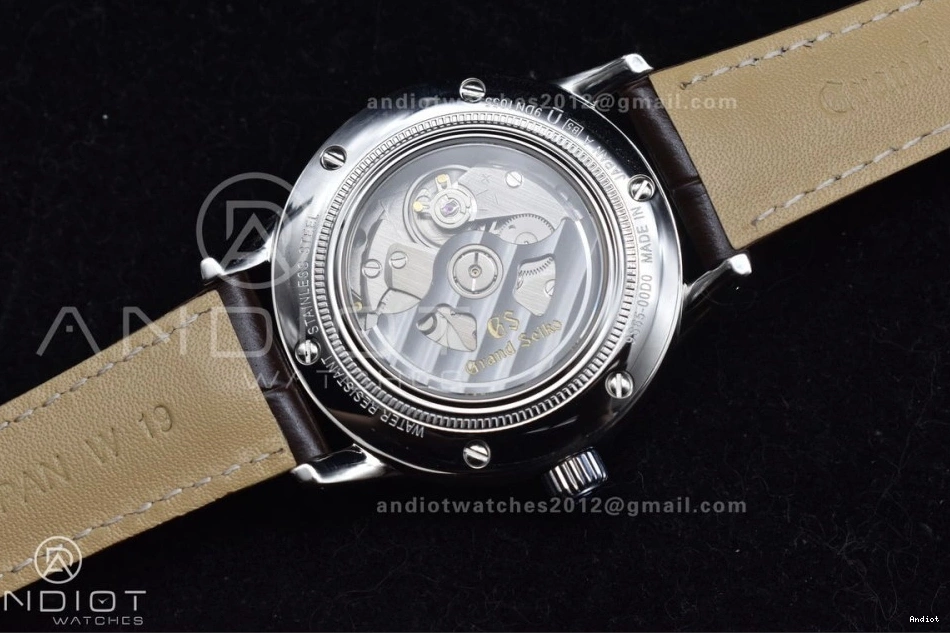Grand Automatic SS Best 1:1 Seasonal NH Dial Brown GSF Edition Elegance Strap Cream on 890 Seiko Leather 0713